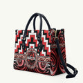 Aotearoa Ngati Toa Leather Bag Maori Iwi Poutama Puhoro Tattoo
