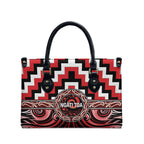 Aotearoa Ngati Toa Leather Bag Maori Iwi Poutama Puhoro Tattoo