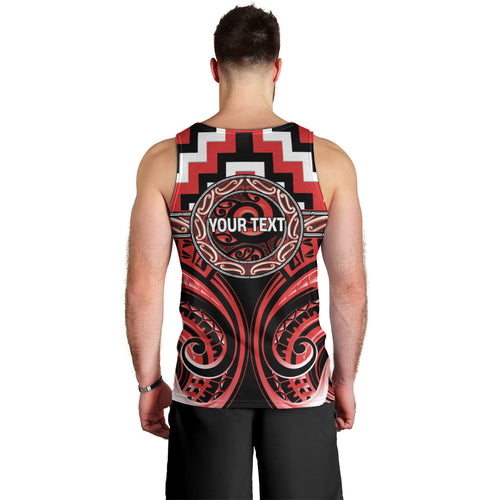 Aotearoa Ngati Toa Personalised Men Tank Top Maori Iwi Poutama Puhoro Tattoo