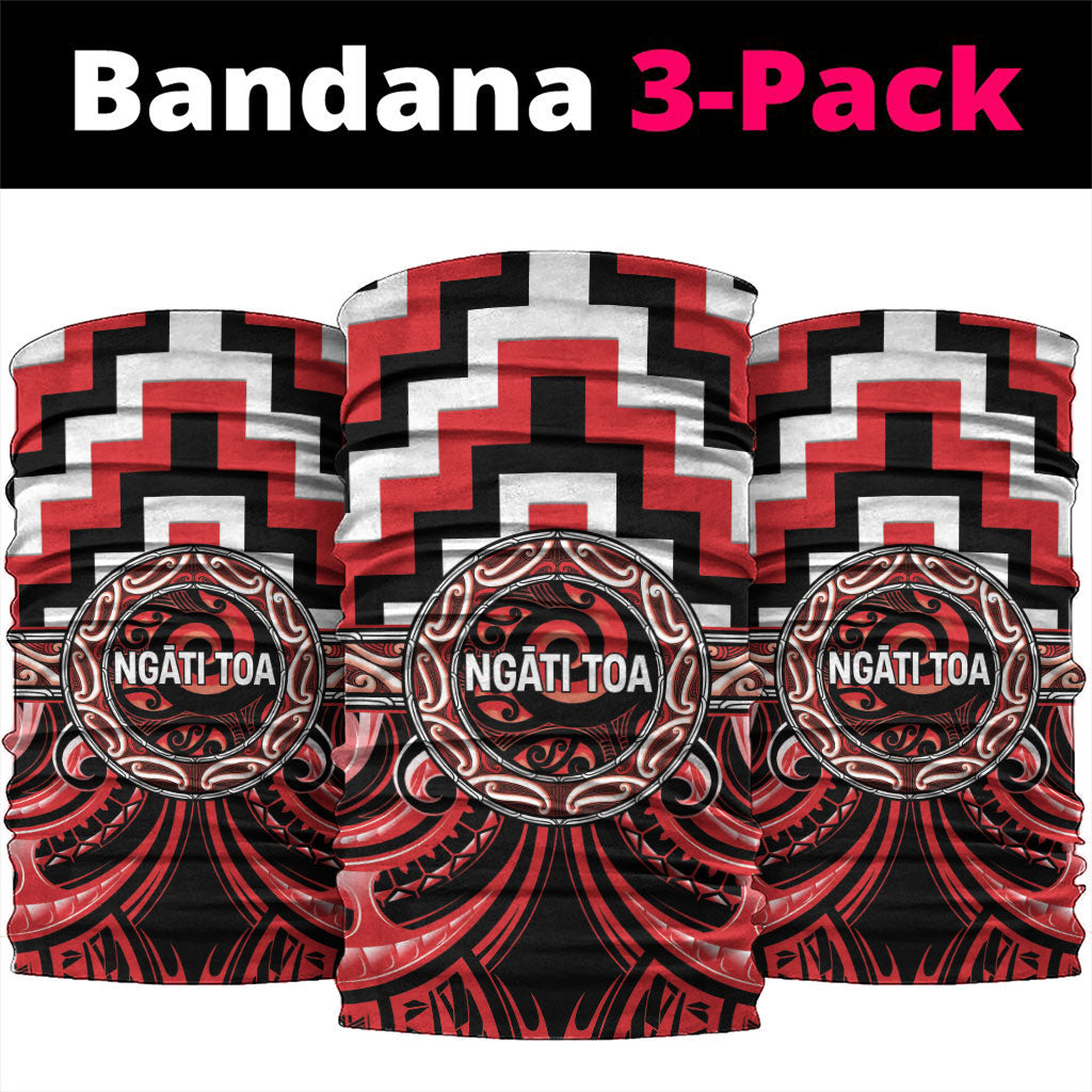 Aotearoa Ngati Toa Neck Gaiter Maori Iwi Poutama Puhoro Tattoo