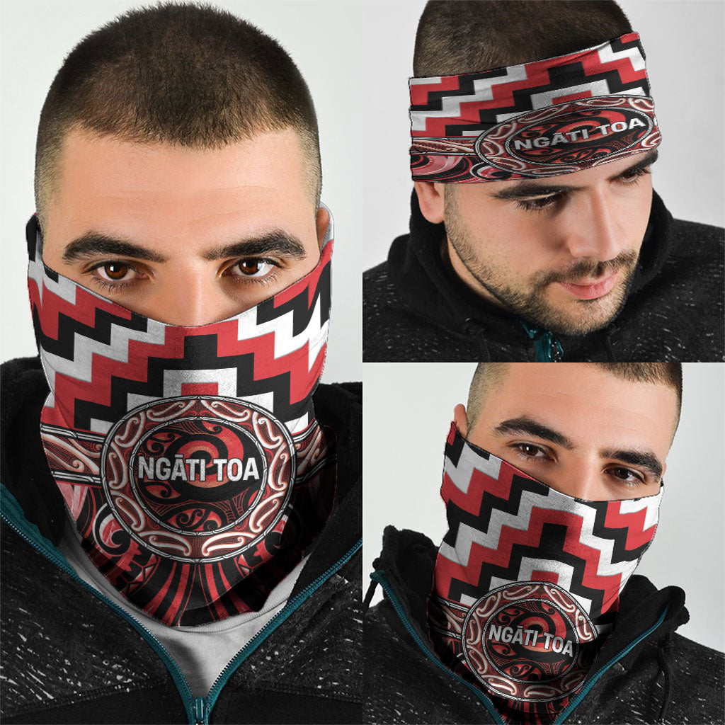 Aotearoa Ngati Toa Neck Gaiter Maori Iwi Poutama Puhoro Tattoo