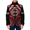 Aotearoa Ngati Toa Personalised Padded Jacket Maori Iwi Poutama Puhoro Tattoo