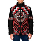 Aotearoa Ngati Toa Personalised Padded Jacket Maori Iwi Poutama Puhoro Tattoo