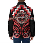 Aotearoa Ngati Toa Personalised Padded Jacket Maori Iwi Poutama Puhoro Tattoo