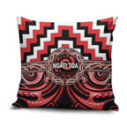 Aotearoa Ngati Toa Pillow Cover Maori Iwi Poutama Puhoro Tattoo