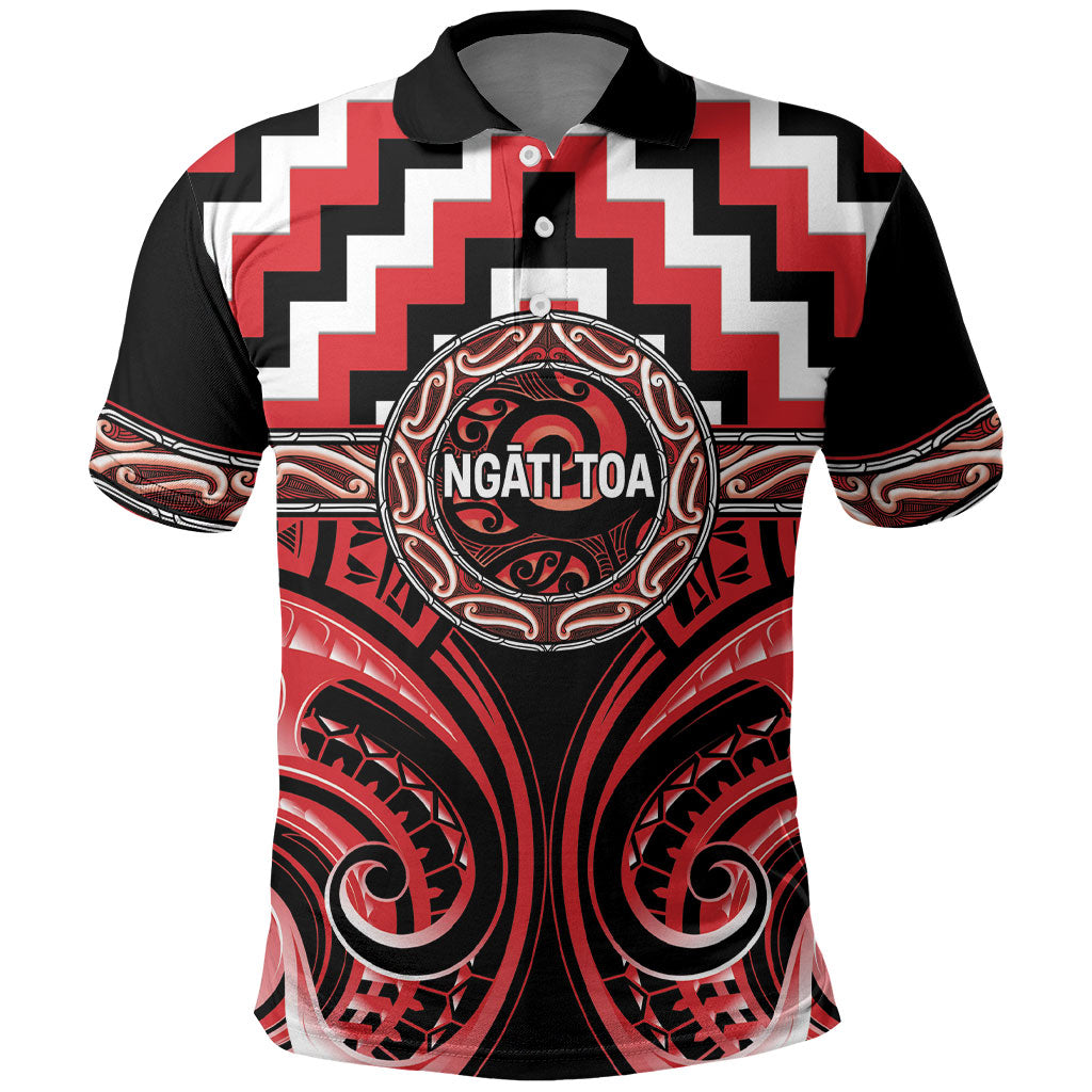 Aotearoa Ngati Toa Personalised Polo Shirt Maori Iwi Poutama Puhoro Tattoo