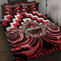 Aotearoa Ngati Toa Quilt Bed Set Maori Iwi Poutama Puhoro Tattoo