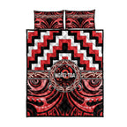 Aotearoa Ngati Toa Quilt Bed Set Maori Iwi Poutama Puhoro Tattoo