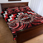 Aotearoa Ngati Toa Quilt Bed Set Maori Iwi Poutama Puhoro Tattoo