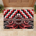 Aotearoa Ngati Toa Rubber Doormat Maori Iwi Poutama Puhoro Tattoo