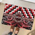 Aotearoa Ngati Toa Rubber Doormat Maori Iwi Poutama Puhoro Tattoo
