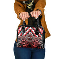 Aotearoa Ngati Toa Shoulder Handbag Maori Iwi Poutama Puhoro Tattoo