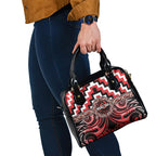 Aotearoa Ngati Toa Shoulder Handbag Maori Iwi Poutama Puhoro Tattoo