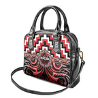 Aotearoa Ngati Toa Shoulder Handbag Maori Iwi Poutama Puhoro Tattoo