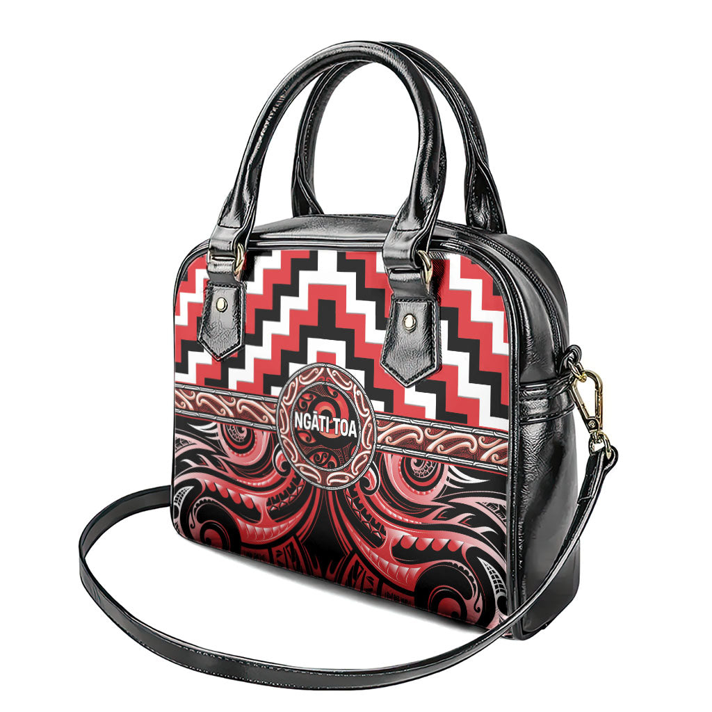 Aotearoa Ngati Toa Shoulder Handbag Maori Iwi Poutama Puhoro Tattoo
