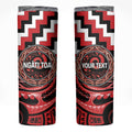Aotearoa Ngati Toa Personalised Skinny Tumbler Maori Iwi Poutama Puhoro Tattoo