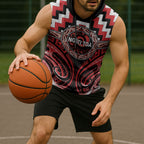 Aotearoa Ngati Toa Personalised Sleeveless Hoodie Maori Iwi Poutama Puhoro Tattoo