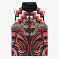 Aotearoa Ngati Toa Personalised Sleeveless Puffer Jacket Maori Iwi Poutama Puhoro Tattoo