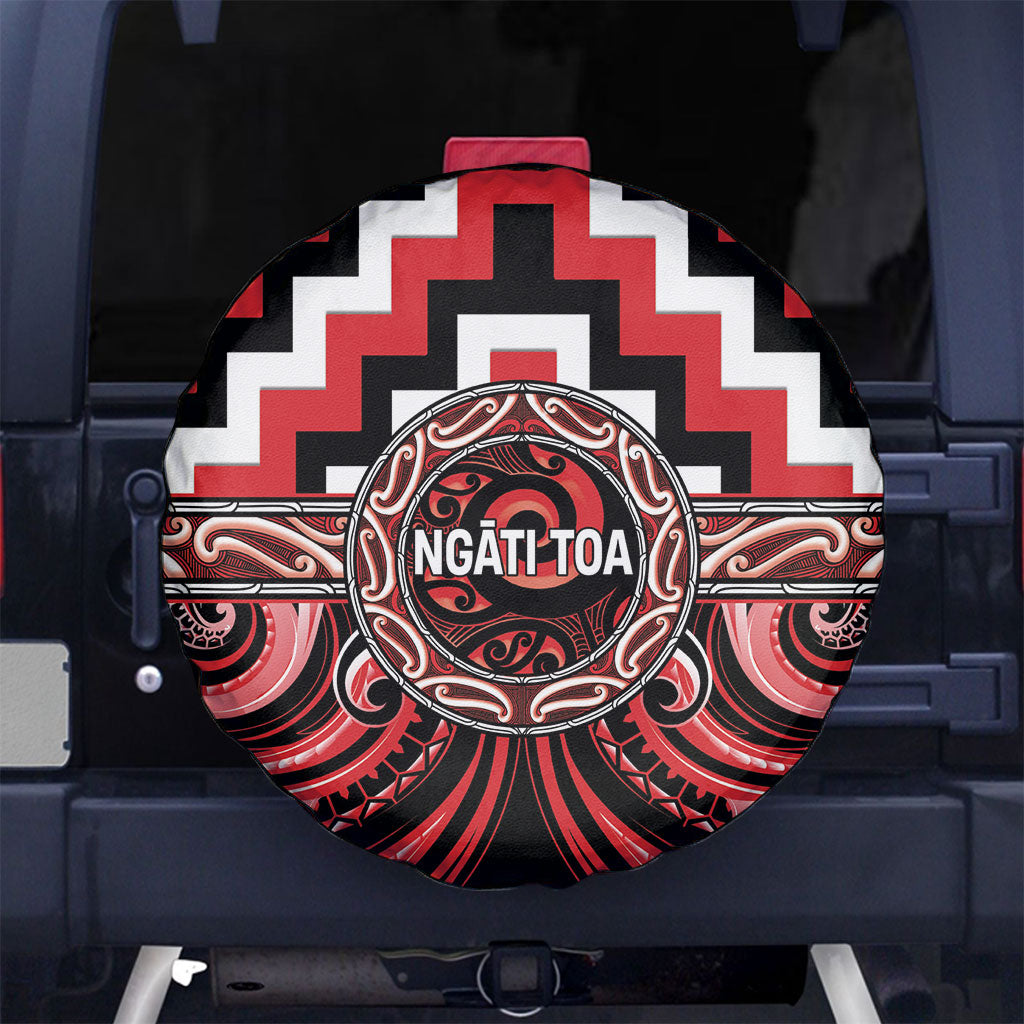 Aotearoa Ngati Toa Spare Tire Cover Maori Iwi Poutama Puhoro Tattoo