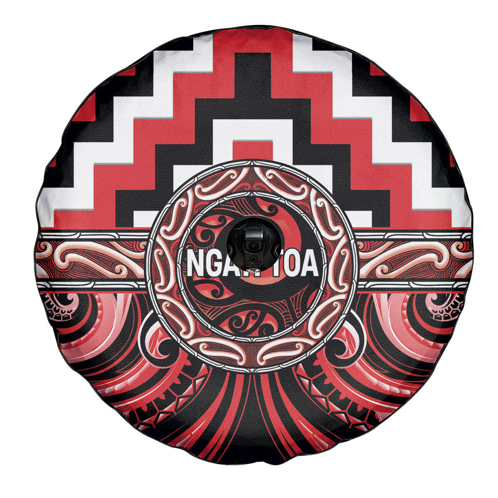 Aotearoa Ngati Toa Spare Tire Cover Maori Iwi Poutama Puhoro Tattoo