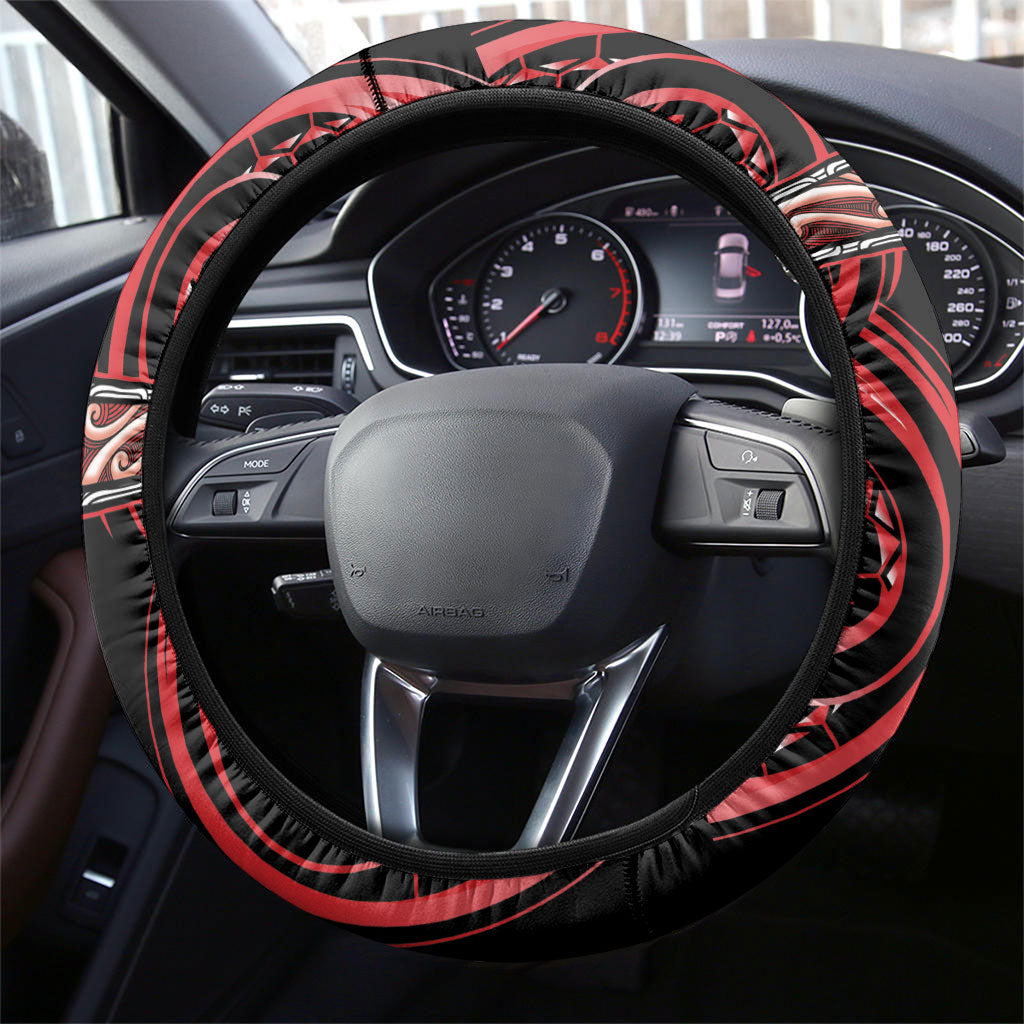 Aotearoa Ngati Toa Steering Wheel Cover Maori Iwi Poutama Puhoro Tattoo
