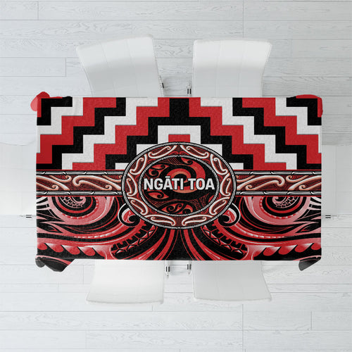 Aotearoa Ngati Toa Tablecloth Maori Iwi Poutama Puhoro Tattoo