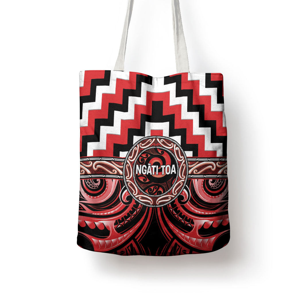 Aotearoa Ngati Toa Tote Bag Maori Iwi Poutama Puhoro Tattoo