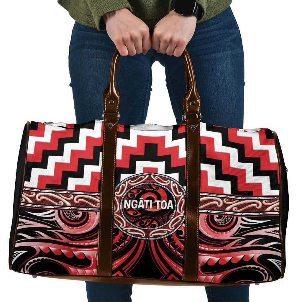 Aotearoa Ngati Toa Travel Bag Maori Iwi Poutama Puhoro Tattoo