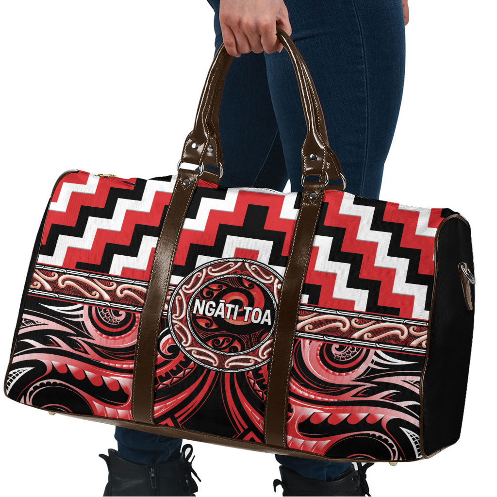 Aotearoa Ngati Toa Travel Bag Maori Iwi Poutama Puhoro Tattoo