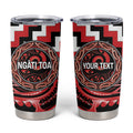 Aotearoa Ngati Toa Personalised Tumbler Cup Maori Iwi Poutama Puhoro Tattoo