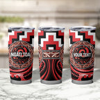 Aotearoa Ngati Toa Personalised Tumbler Cup Maori Iwi Poutama Puhoro Tattoo