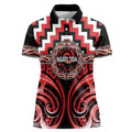 Aotearoa Ngati Toa Personalised Women Polo Shirt Maori Iwi Poutama Puhoro Tattoo