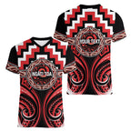 Aotearoa Ngati Toa Personalised Women V-Neck T-Shirt Maori Iwi Poutama Puhoro Tattoo