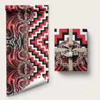 Aotearoa Ngati Toa Wrapping Paper Maori Iwi Poutama Puhoro Tattoo