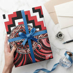 Aotearoa Ngati Toa Wrapping Paper Maori Iwi Poutama Puhoro Tattoo