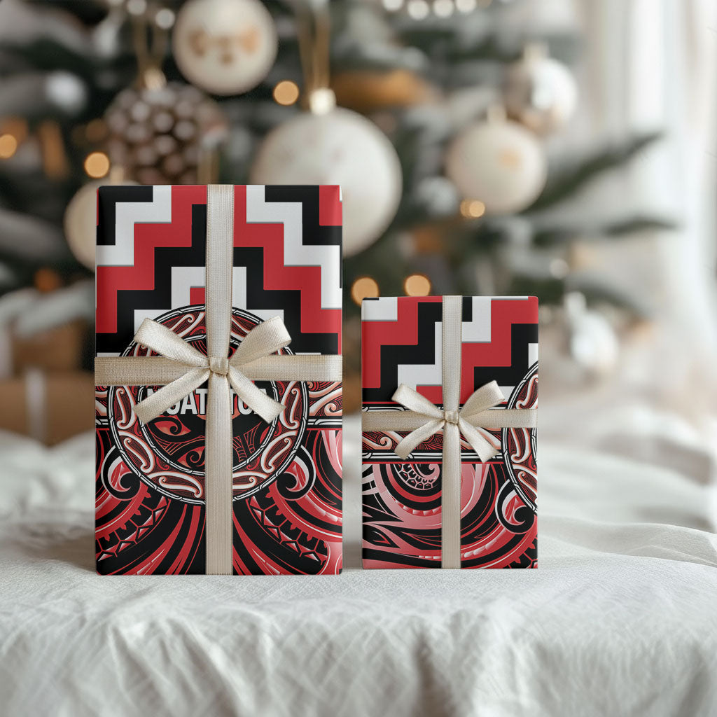 Aotearoa Ngati Toa Wrapping Paper Maori Iwi Poutama Puhoro Tattoo
