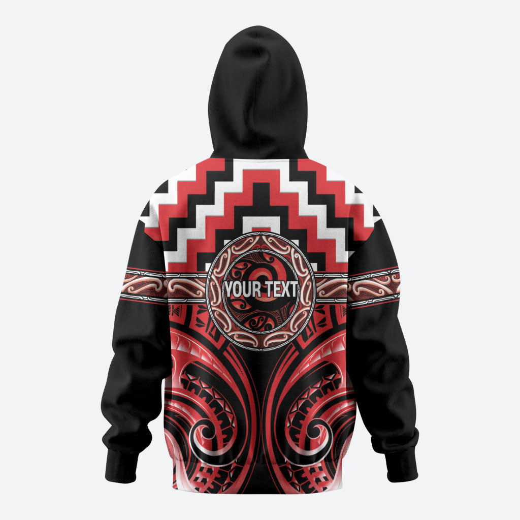 Aotearoa Ngati Toa Personalised Zip Hoodie Maori Iwi Poutama Puhoro Tattoo