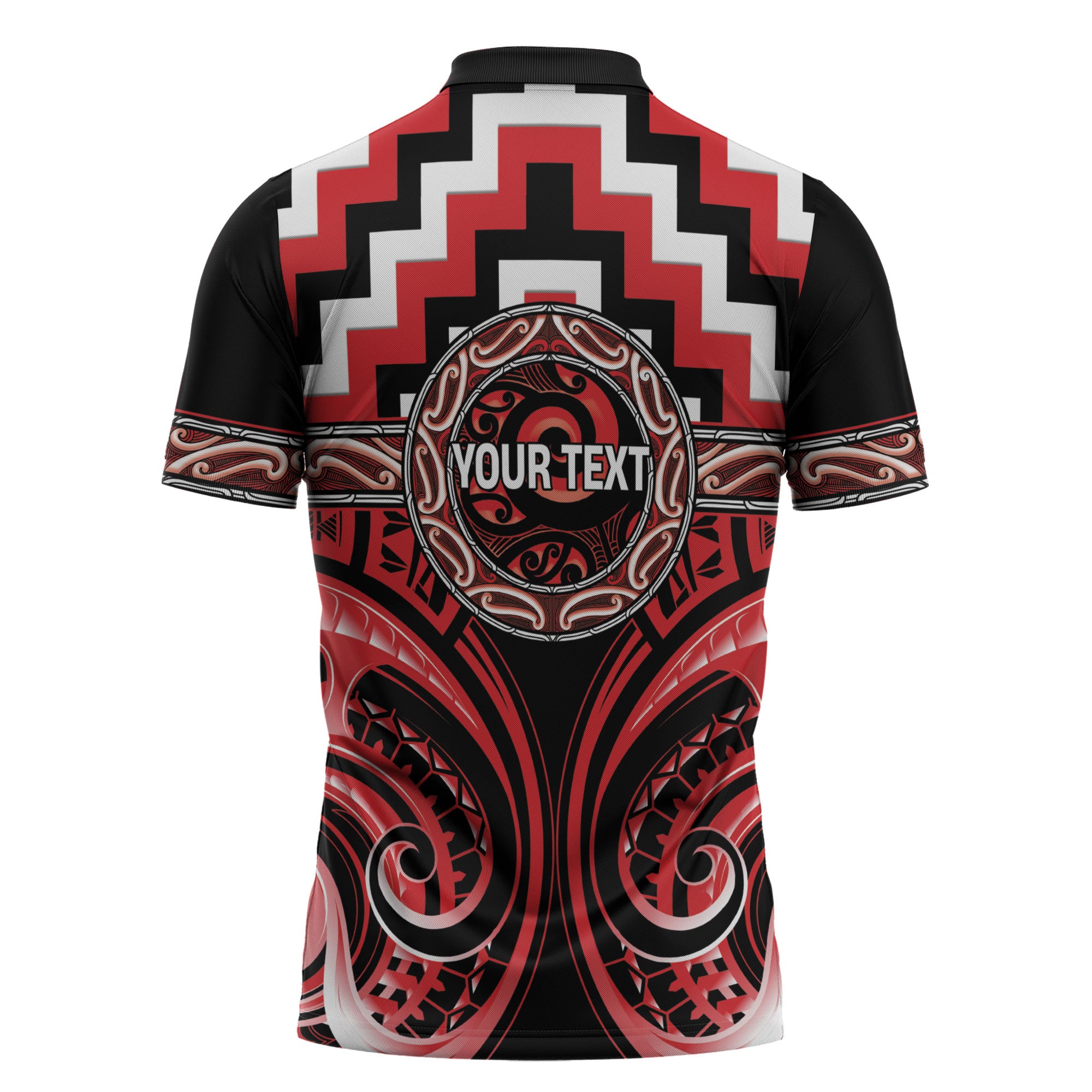 Aotearoa Ngati Toa Personalised Zipper Polo Shirt Maori Iwi Poutama Puhoro Tattoo