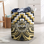 Aotearoa Ngati Tama Laundry Basket Maori Iwi Poutama Puhoro Tattoo