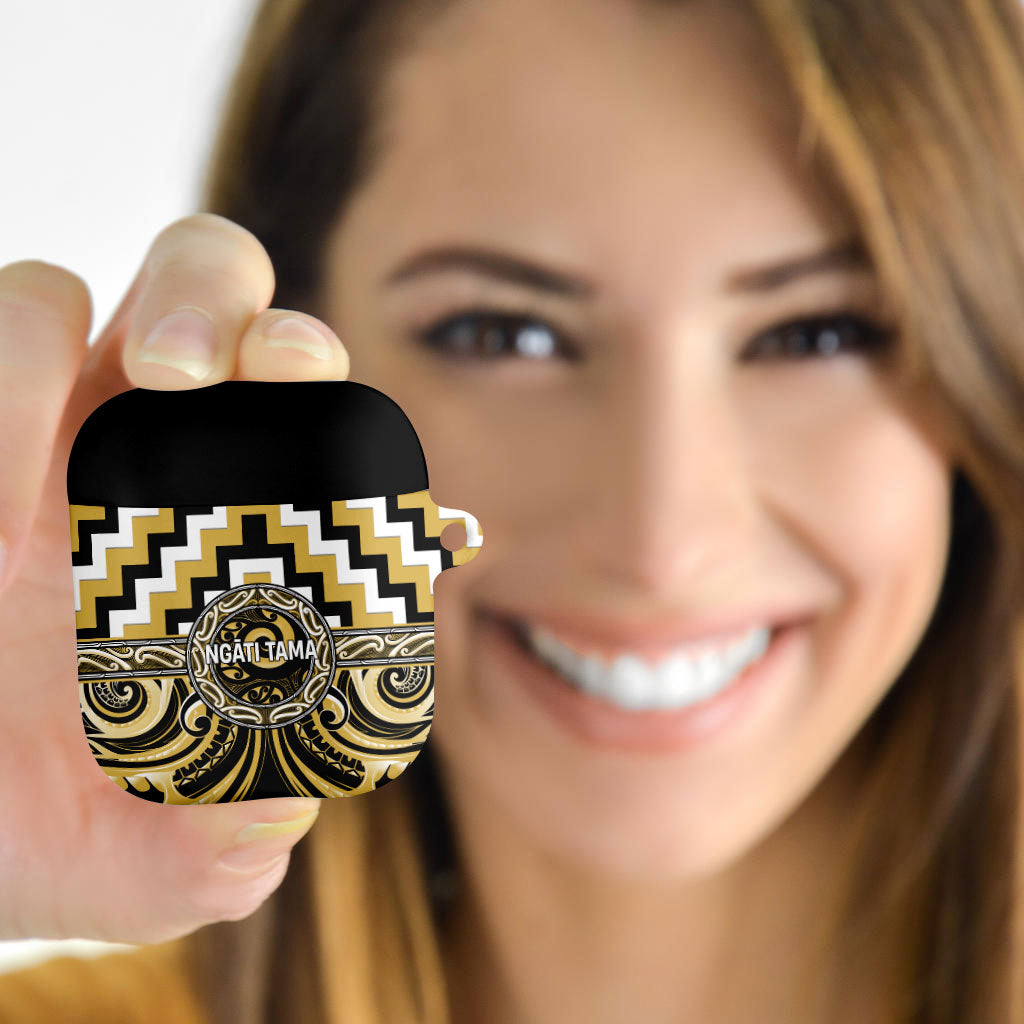 Aotearoa Ngati Tama AirPods Case Maori Iwi Poutama Puhoro Tattoo