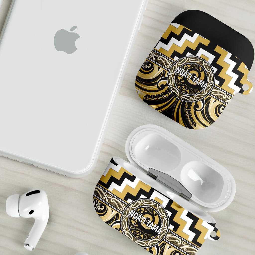 Aotearoa Ngati Tama AirPods Case Maori Iwi Poutama Puhoro Tattoo