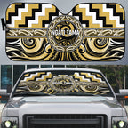 Aotearoa Ngati Tama Auto Sun Shade Maori Iwi Poutama Puhoro Tattoo