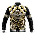 Aotearoa Ngati Tama Personalised Baseball Jacket Maori Iwi Poutama Puhoro Tattoo