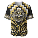 Aotearoa Ngati Tama Personalised Baseball Jersey Maori Iwi Poutama Puhoro Tattoo