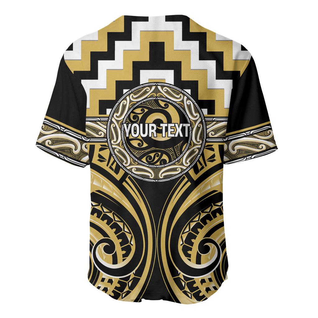 Aotearoa Ngati Tama Personalised Baseball Jersey Maori Iwi Poutama Puhoro Tattoo