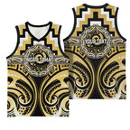 Aotearoa Ngati Tama Personalised Basketball Jersey Maori Iwi Poutama Puhoro Tattoo