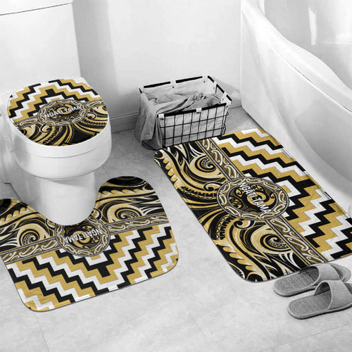 Aotearoa Ngati Tama Bathroom Set Maori Iwi Poutama Puhoro Tattoo