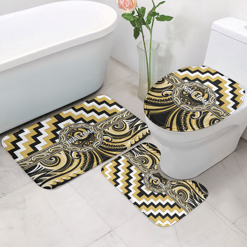 Aotearoa Ngati Tama Bathroom Set Maori Iwi Poutama Puhoro Tattoo