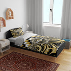 Aotearoa Ngati Tama Bedding Set Maori Iwi Poutama Puhoro Tattoo