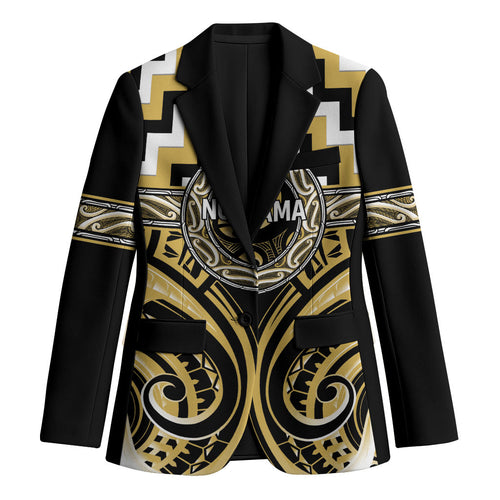 Aotearoa Ngati Tama Personalised Blazer Maori Iwi Poutama Puhoro Tattoo